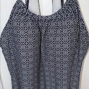 Kona Sol Bathing Suit top and Board shorts 2-Piece Set - Navy Patterned
